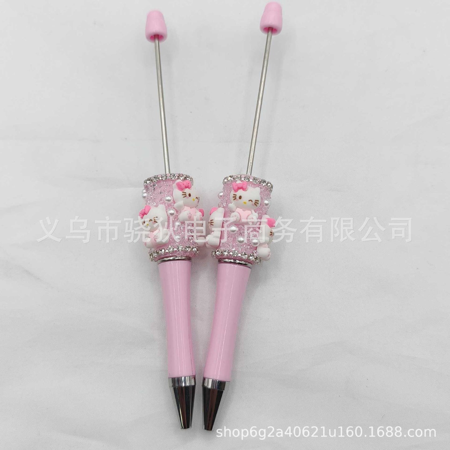 DIY sugar bead pen Mickey Minnie Winnie bear KT and other cartoon pens spot wholesale Moe grain creative ballpoint pen