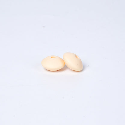 Spot Silicone Beads European and American Jewelry 12mm Small Beads DIY Necklace Beaded Oval Lentil Loose Beads Wholesale #51-100