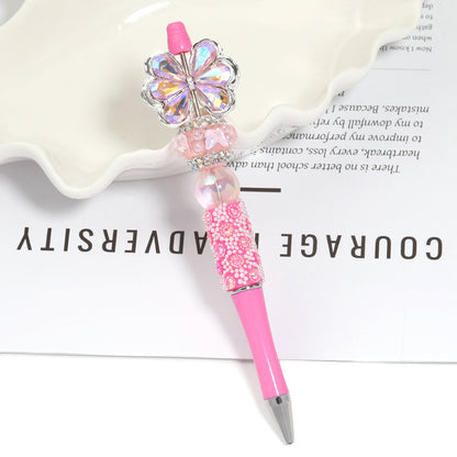 Creative new cartoon rotating bead pen heavy industry glitter high value new ins wind bead pen ballpoint pen