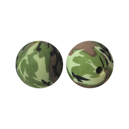 15mm silicone beads water transfer beads DIY jewelry bead pen loose beads wholesale