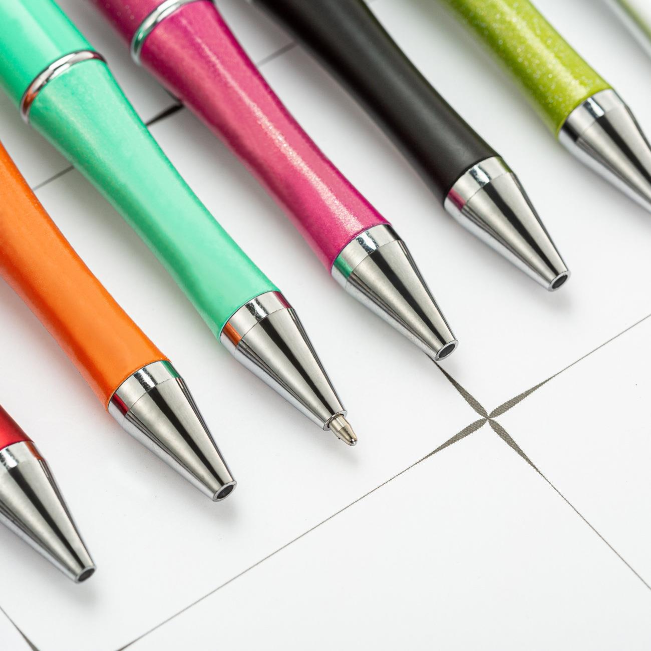 Bead pen, spot wholesale creative DIY plastic bead pen ballpoint pen printable plastic bead pen