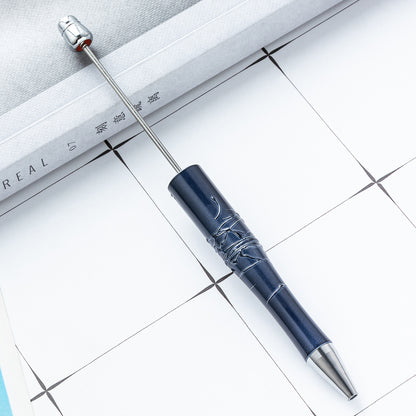 Bead pen, spot wholesale DIY creative relief UV beaded ballpoint pen gilt spot swirling plastic ballpoint pen