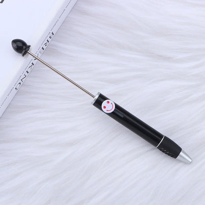 DIY bead pen happy smiley face expression plastic ballpoint pen, advertising gift pen can print logo spot wholesale