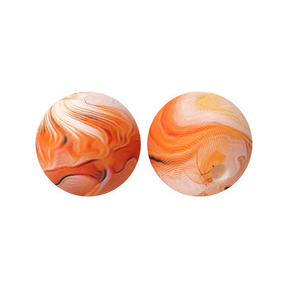 15mm silicone beads water transfer beads DIY jewelry bead pen loose beads wholesale