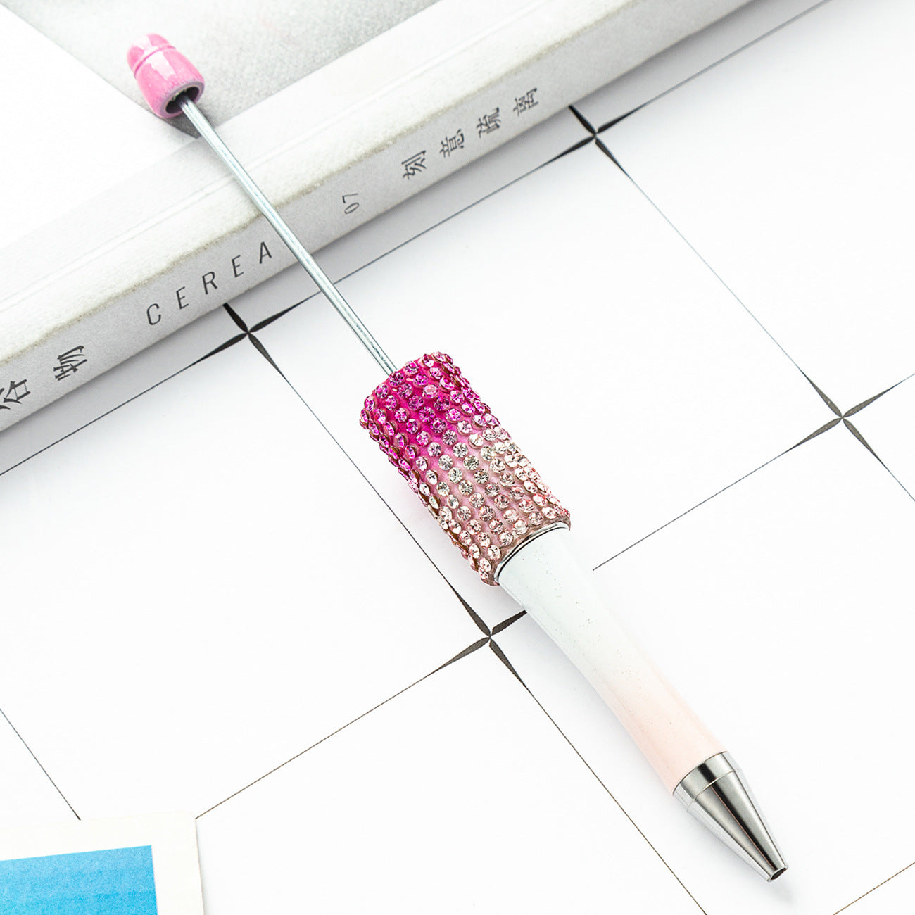 New diamond bead pen spot wholesale creative hand sticker diamond bead pen multi-color bag diamond ballpoint pen