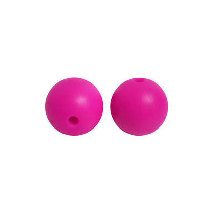 9 Mm Food Grade Silicone Beads Colored Round Loose Beads Handmade DIY Beaded Bracelet Pacifier Chain Accessories Spot Wholesale
