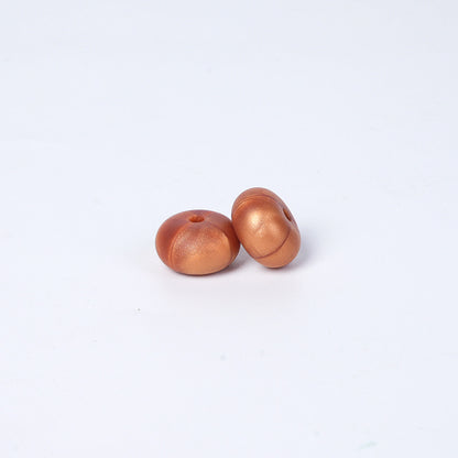 Spot 14mm Small Abacus Beads Food Grade Silicone Beads DIY Men's and Women's Jewelry Necklaces Oval Beads Wholesale #51-93