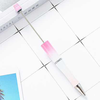 Bead pen, spot wholesale creative DIY plastic bead pen ballpoint pen printable plastic bead pen