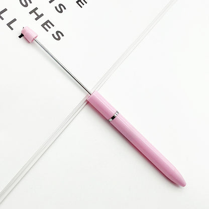Long bead pen DIY handmade beaded plastic ballpoint pen, creative and personalized long bead string gift pen wholesale