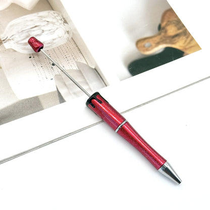 New DIY bloodprint bead pen, creative Halloween Christmas bloodprint hand-painted modeling ballpoint pen spot wholesale