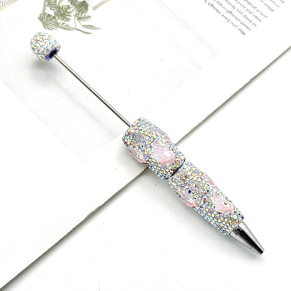 New luminous full diamond bead pen DIY luminous full diamond pen heavy industry advanced rhinestone pen ballpoint pen manufacturer wholesale