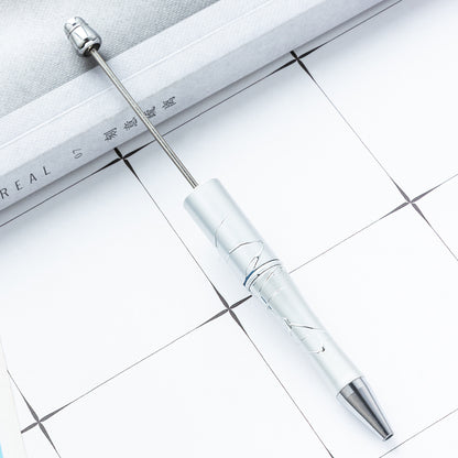 Bead pen, spot wholesale DIY creative relief UV beaded ballpoint pen gilt spot swirling plastic ballpoint pen