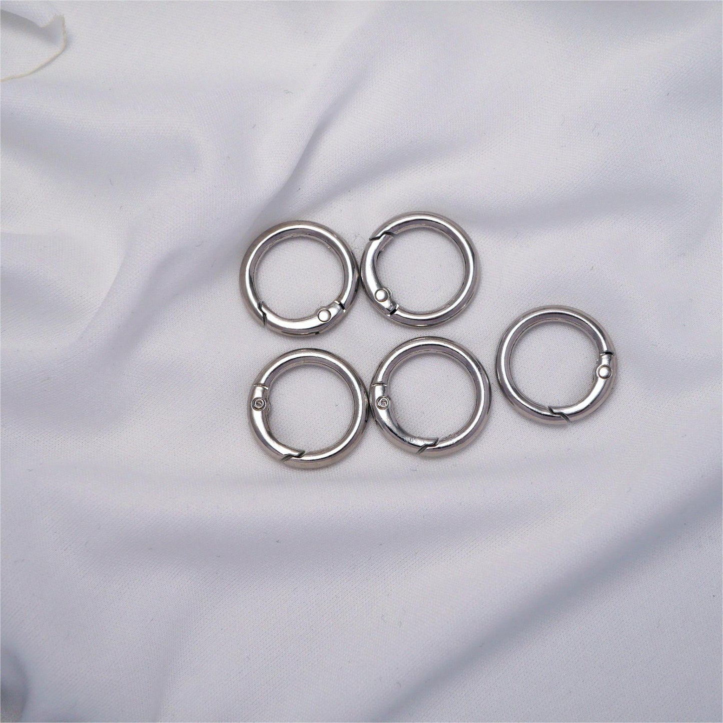 20/24mm Zinc Alloy Spring Ring, Metal Round Ring, Open Ring, Keychain, Luggage Webbing, Round Hanging Ring, Metal Iron Ring