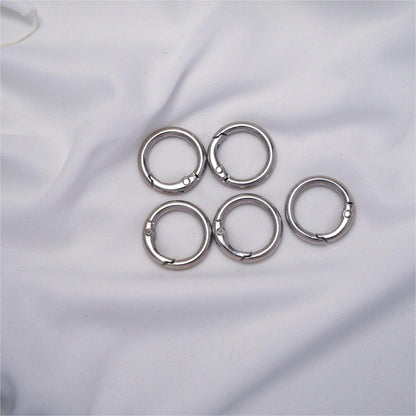 20/24mm Zinc Alloy Spring Ring, Metal Round Ring, Open Ring, Keychain, Luggage Webbing, Round Hanging Ring, Metal Iron Ring