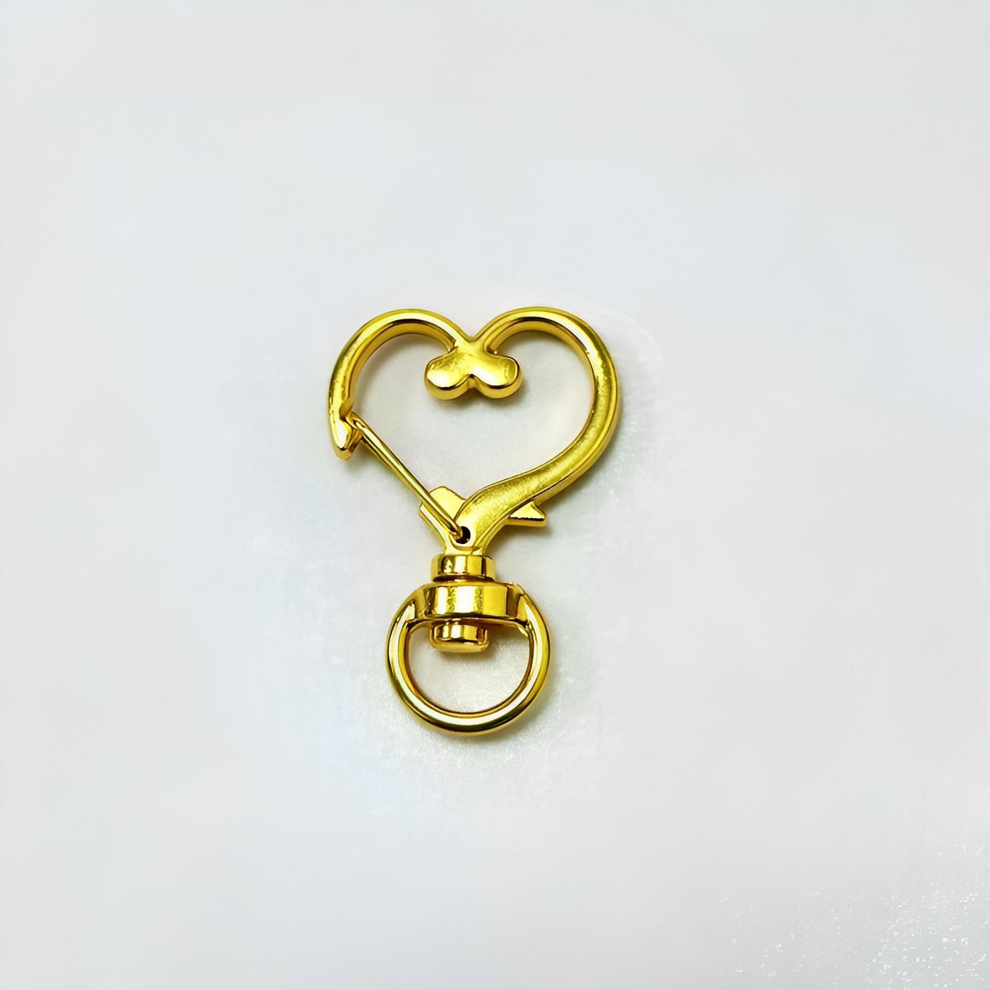 35*24mm Love Buckle Peach Heart Spring Buckle Luggage Accessories Accessories Pendant Zinc Alloy Hook Buckle Heart Keychain Pendant
