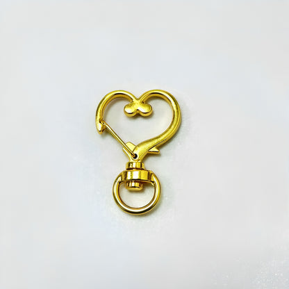 35*24mm Love Buckle Peach Heart Spring Buckle Luggage Accessories Accessories Pendant Zinc Alloy Hook Buckle Heart Keychain Pendant