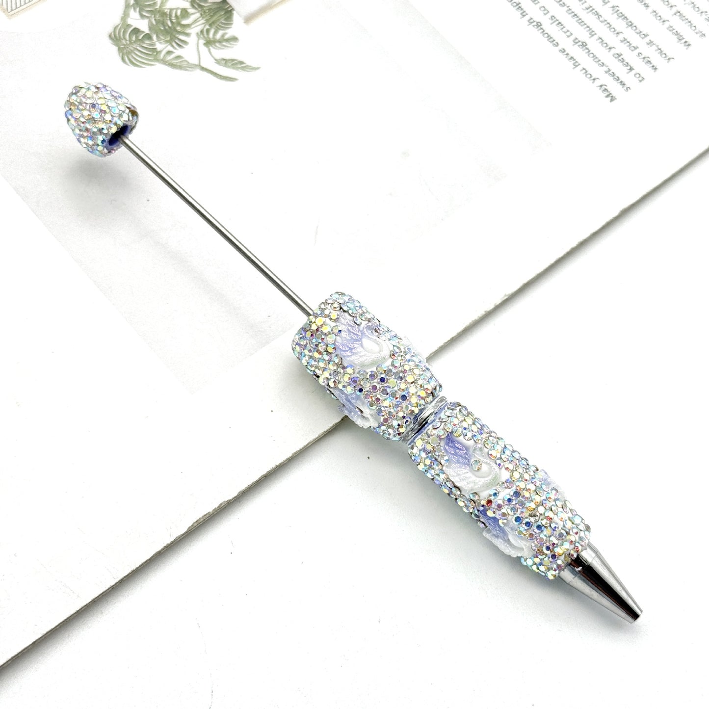 New luminous full diamond bead pen DIY luminous full diamond pen heavy industry advanced rhinestone pen ballpoint pen manufacturer wholesale
