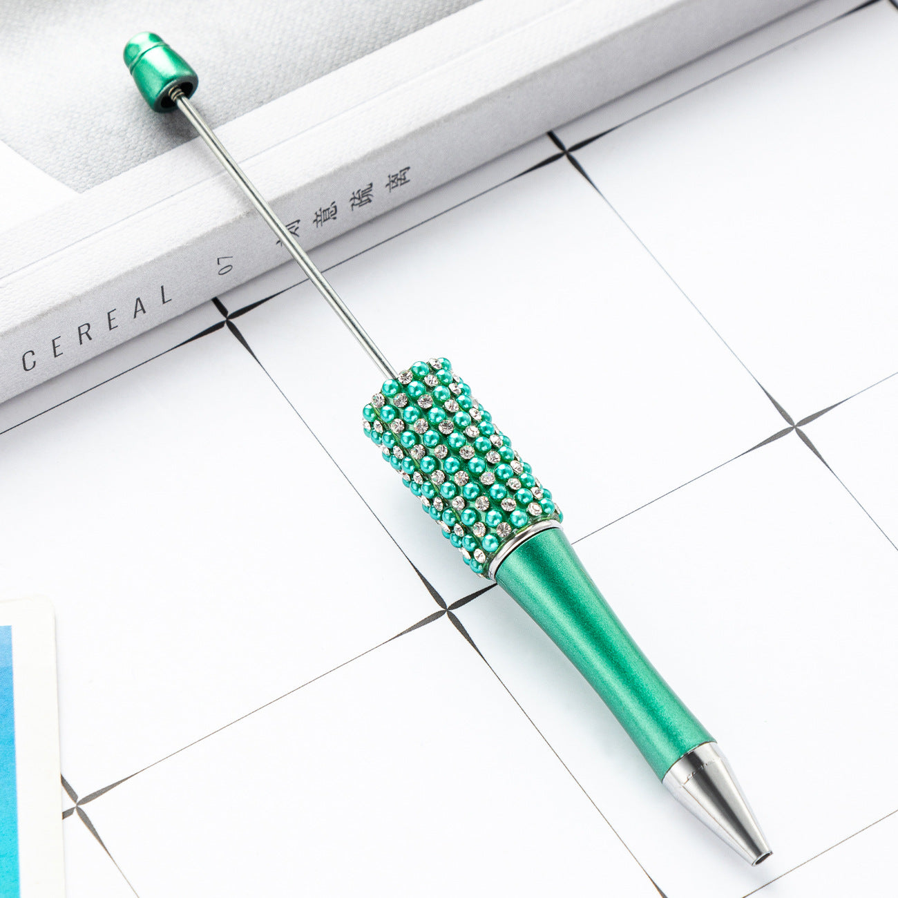 New diamond bead pen spot wholesale creative hand sticker diamond bead pen multi-color bag diamond ballpoint pen