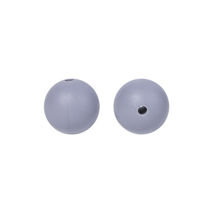 9 Mm Food Grade Silicone Beads Colored Round Loose Beads Handmade DIY Beaded Bracelet Pacifier Chain Accessories Spot Wholesale