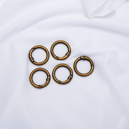 20/24mm Zinc Alloy Spring Ring, Metal Round Ring, Open Ring, Keychain, Luggage Webbing, Round Hanging Ring, Metal Iron Ring