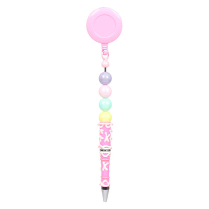 Retractable creative DIY hand-painted bead pen painted cream pen multi-color rotating neutral ballpoint pen