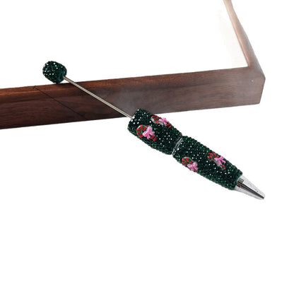Christmas new full diamond bead pen DIY luminous full diamond pen heavy industry advanced rhinestone pen ballpoint pen manufacturer wholesale