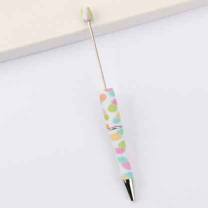 DIY bead pen printing pattern creative plastic beading puzzle leopard print floral cow tiger pattern bead pen wholesale