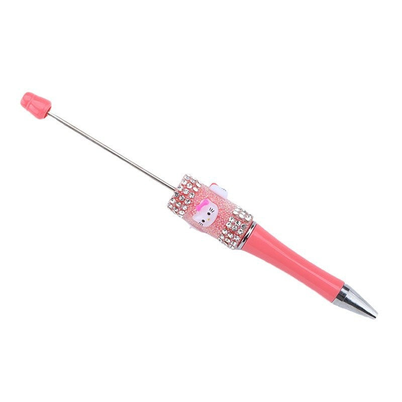 DIY turtle broken diamond bead pen Internet celebrity turtle dream turtle super cute turtle diamond pen bead round bead cute pen