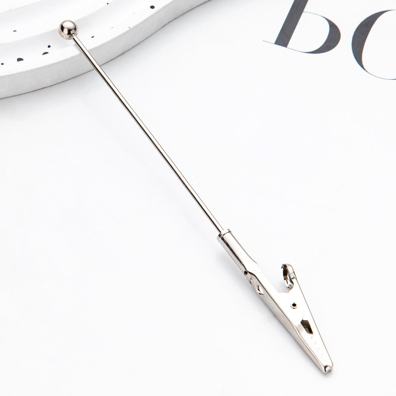 DIY Beaded Business Card Clip Metal Toothed Crocodile Note Clip Desktop Memo Message Clip Card Clip Spot Wholesale