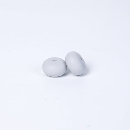 Spot 14mm Small Abacus Beads Food Grade Silicone Beads DIY Men's and Women's Jewelry Necklaces Oval Beads Wholesale