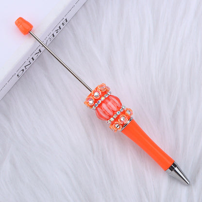 DIY rose mermaid bead pen, creative flower patch beaded ballpoint pen romantic mermaid plastic pen wholesale