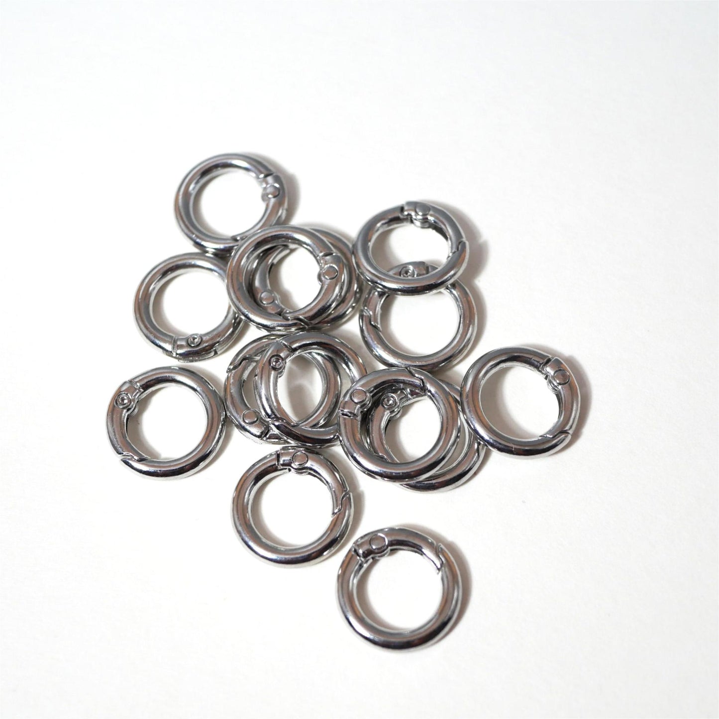 20/24mm Zinc Alloy Spring Ring, Metal Round Ring, Open Ring, Keychain, Luggage Webbing, Round Hanging Ring, Metal Iron Ring