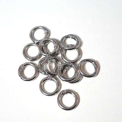 20/24mm Zinc Alloy Spring Ring, Metal Round Ring, Open Ring, Keychain, Luggage Webbing, Round Hanging Ring, Metal Iron Ring