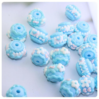 Various colors mixed hand-painted beads, beads, beads, jewelry, bracelets, mixed diy material accessories, wholesale beads
