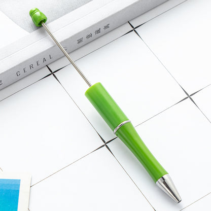 Bead pen, spot wholesale creative DIY plastic bead pen ballpoint pen printable plastic bead pen