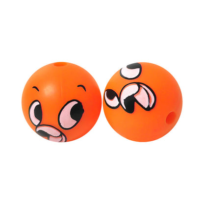 15mm Silicone Beads Water Transfer Beads DIY Jewelry Bead Pen Loose Beads Wholesale #101-150