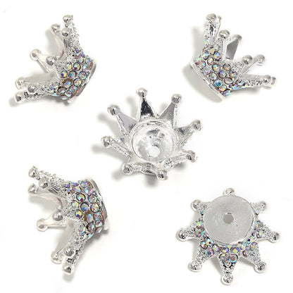 Three-dimensional Rhinestone Crown Beaded Mobile Phone Case DIY Sticker Diamond Jewelry Accessories Crown Small Pendant