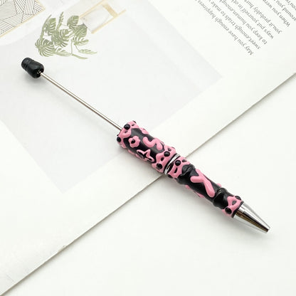 Creative cream glue hand-painted bead pen DIY hand-painted oil ballpoint pen Macaron cream cute pen spot