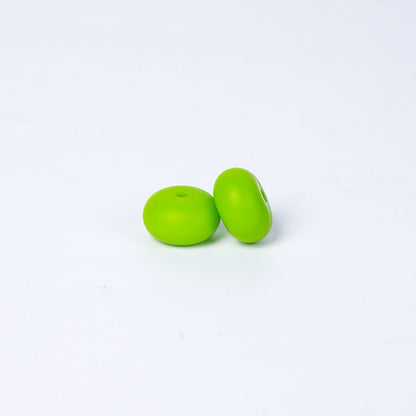Spot 14mm Small Abacus Beads Food Grade Silicone Beads DIY Men's and Women's Jewelry Necklaces Oval Beads Wholesale
