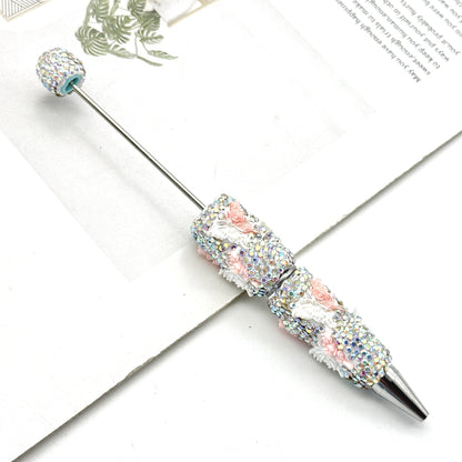 New luminous full diamond bead pen DIY luminous full diamond pen heavy industry advanced rhinestone pen ballpoint pen manufacturer wholesale