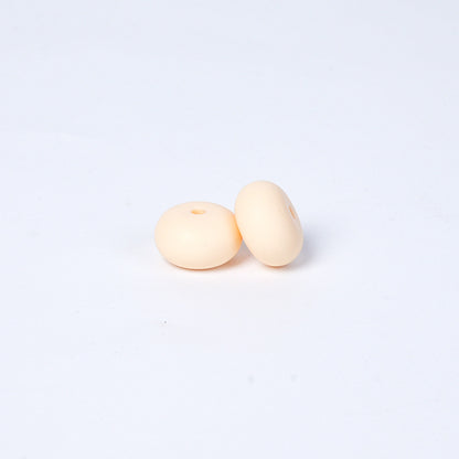 Spot 14mm Small Abacus Beads Food Grade Silicone Beads DIY Men's and Women's Jewelry Necklaces Oval Beads Wholesale