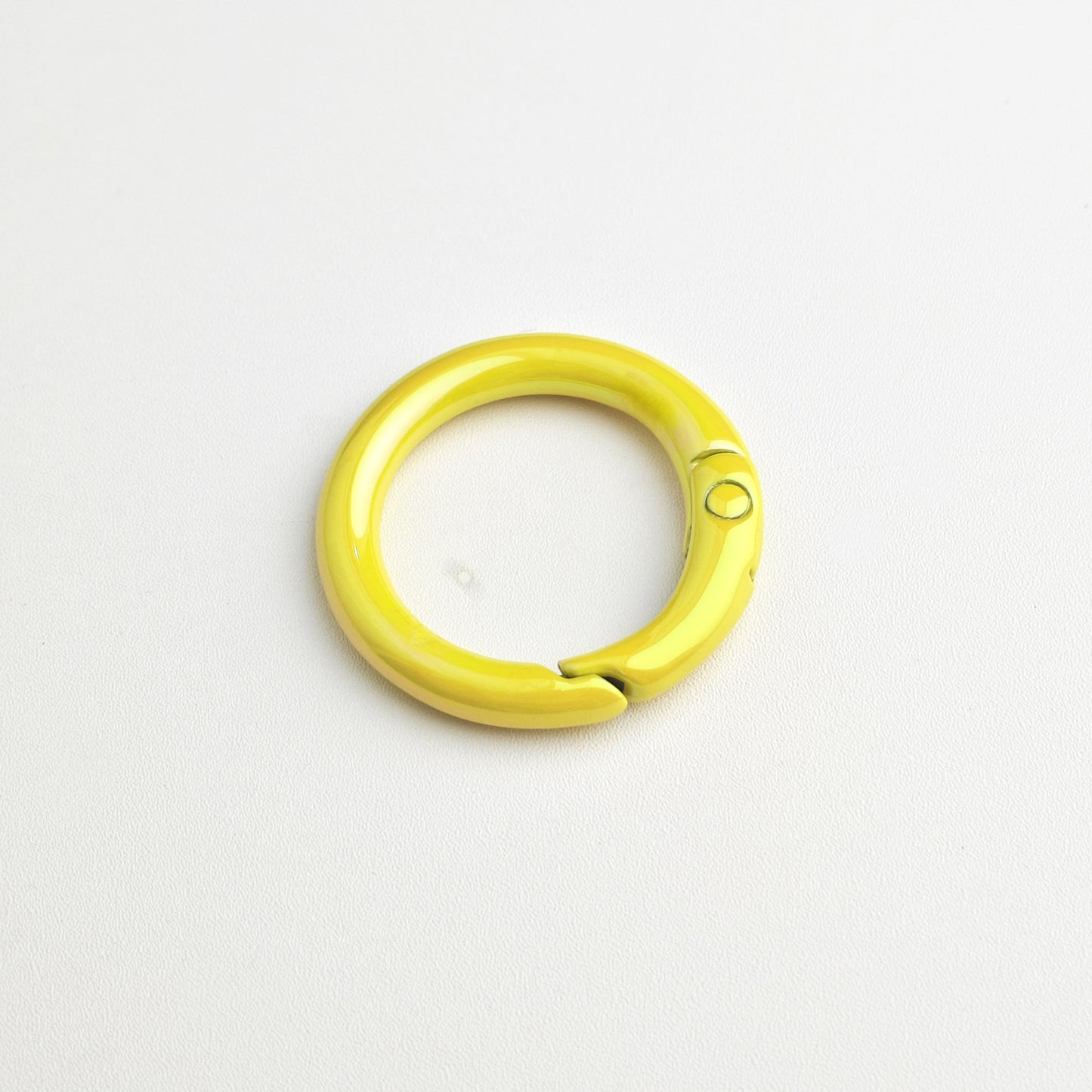 20Mm UV electroplated color spring buckle ab color Mapei spring ring DIY jewelry accessories alloy round connection keychain