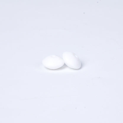 Spot Silicone Beads European and American Jewelry 12mm Small Beads DIY Necklace Beaded Oval Lentil Loose Beads Wholesale #101-137