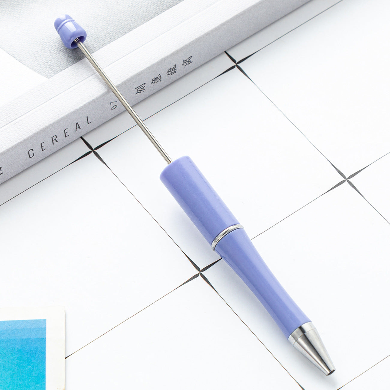 Bead pen, spot wholesale creative DIY plastic bead pen ballpoint pen printable plastic bead pen
