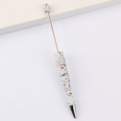 DIY bead pen printing pattern creative plastic beading puzzle leopard print floral cow tiger pattern bead pen wholesale