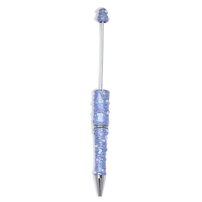 New DIY diamond-set Christmas colorful bead pen broken diamond full diamond ballpoint pen colored cartoon heavy industry cute pen