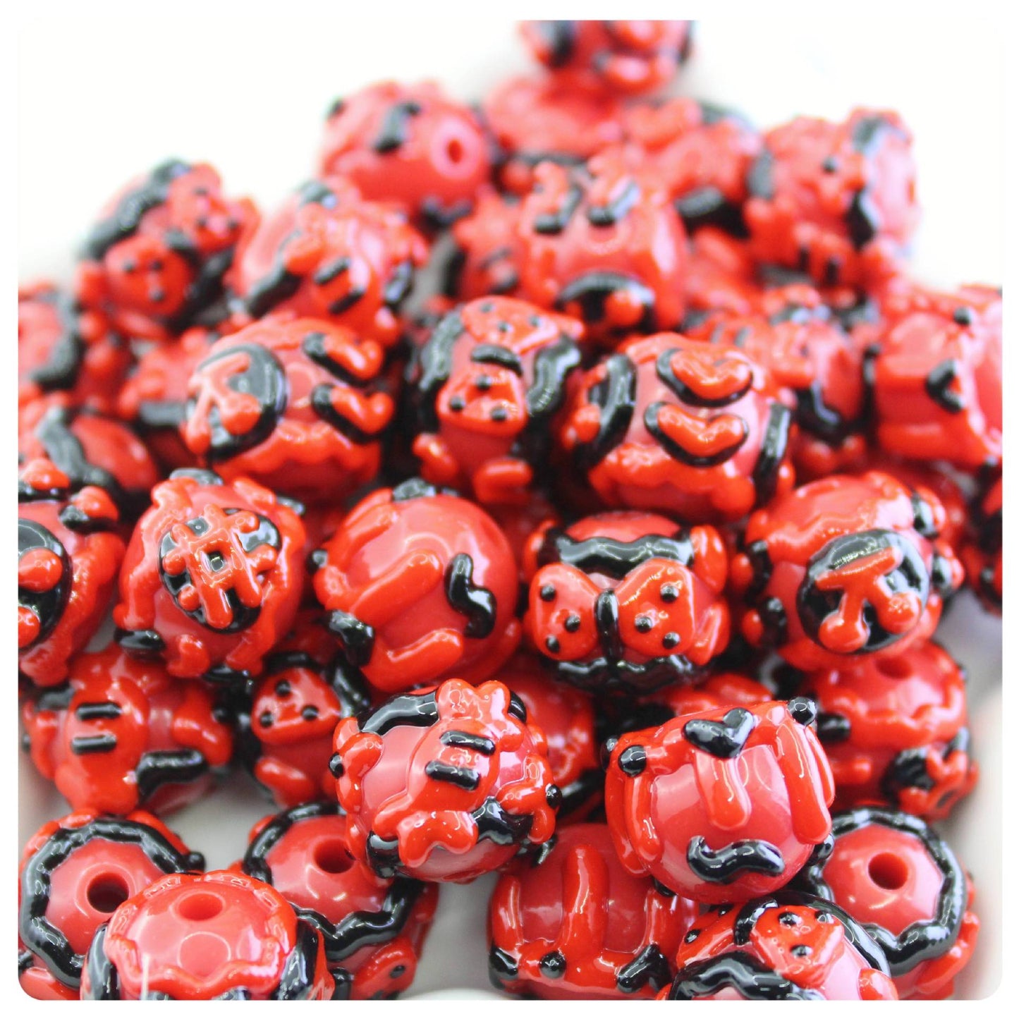 Various colors mixed hand-painted beads, beads, beads, jewelry, bracelets, mixed diy material accessories, wholesale beads