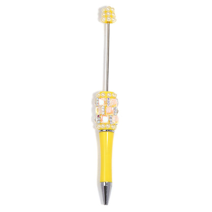 Spot wholesale DIY streamer glass drill ball pen ins high value handmade patch creative multi-color ballpoint pen