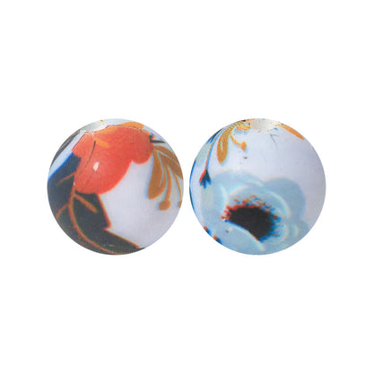 15mm Silicone Beads Water Transfer Beads DIY Jewelry Bead Pen Loose Beads Wholesale #151-200
