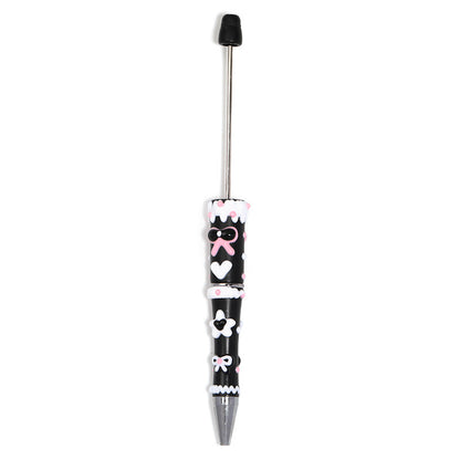 Cream glue hand-painted bead pen Macaron cute grains DIY handmade pen jewelry accessories materials wholesale